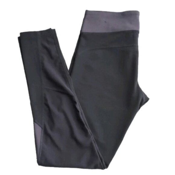 Adidas  Climalite Black Taupe Leggings Activewear Gym Workout Size Small - Picture 1 of 14